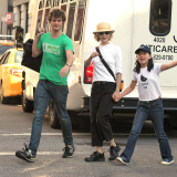 Meg Ryan, Son Jack Quaid and Daughter Daisy True in Soho