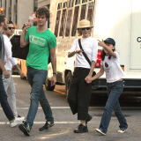 Meg Ryan, Son Jack Quaid and Daughter Daisy True in Soho