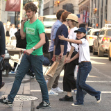 Meg Ryan, Son Jack Quaid and Daughter Daisy True in Soho