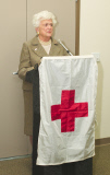 Barbara Bush at new Red Cross building dedication