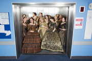 Ladies Chorus of Verdi's La Traviata at the Royal Opera House, London. 