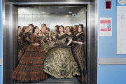 Ladies Chorus of Verdi's La Traviata at the Royal Opera House, London. 