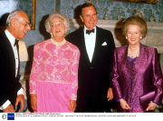 GEORGE BUSH AT 10 DOWNING STREET, LONDON, BRITAIN - 1989
