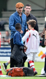 David Beckham beim Kinderfussballturnier in Deutschland