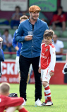 David Beckham beim Kinderfussballturnier in Deutschland