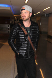 Actor Aaron Paul is up bright and early to catch his flight