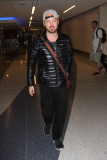 Actor Aaron Paul is up bright and early to catch his flight