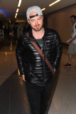 Actor Aaron Paul is up bright and early to catch his flight