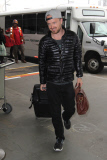 Actor Aaron Paul is up bright and early to catch his flight