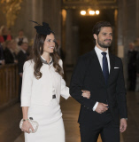 Schwedische Royals: Lysning Messe in Stockholm