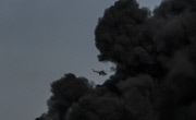 A fuel storage terminal on fire, Kiev, Ukraine - 09 Jun 2015
