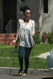 *EXCLUSIVE* V. Stiviano hires tattooed crew to move her out of old Donald Sterling paid home!
