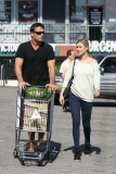 *EXCLUSIVE* Joanna Krupa and husband Romain Zago shop at Whole Foods