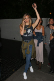 Bar Refaeli heads out of the U2 concert after party at Chateau Marmont