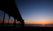 Sunrise at Saltburn beach, Britain - 12 Jun 2015