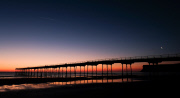 Sunrise at Saltburn beach, Britain - 12 Jun 2015