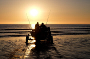 Sunrise at Saltburn beach, Britain - 12 Jun 2015