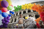 Italy : 21st annual Gay Pride Parade in Rome
