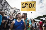 Italy : 21st annual Gay Pride Parade in Rome