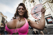 Italy : 21st annual Gay Pride Parade in Rome