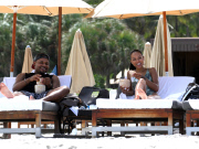 Karrueche Tran's Coconut Runneth Over in Miami Beach