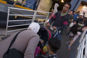 Refugees from the MENA region arrive in Athens, Greece