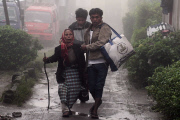 Mount Sinabung volcano erupts, Indonesia - 15 Jun 2015