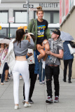 *EXCLUSIVE* Hailey Baldwin gets a lift with Jaden Smith and Kendall Jenner