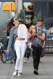 *EXCLUSIVE* Hailey Baldwin gets a lift with Jaden Smith and Kendall Jenner