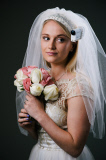 Sony and royal milliner create bride's eye view wearable technology wedding veils, Britain - 17 Jun 2015
