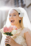 Sony and royal milliner create bride's eye view wearable technology wedding veils, Britain - 17 Jun 2015