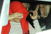 *EXCLUSIVE* Mesut Ozil leaves a club night at Hooray Henry's **NO Australia, New Zealand**