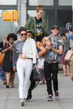 *EXCLUSIVE* Hailey Baldwin gets a lift with Jaden Smith and Kendall Jenner