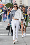 *EXCLUSIVE* Hailey Baldwin gets a lift with Jaden Smith and Kendall Jenner
