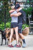 Amanda Seyfried and her trainer hug it out in NYC