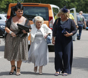Carol Wright and Nanny Pat out and about, Grays, Essex, Britain - 18 Jun 2015