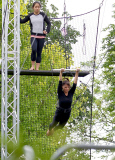 FAMEFLYNET - Exclusive: Sadie Frost Takes To The Flying Trapeze