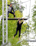 FAMEFLYNET - Exclusive: Sadie Frost Takes To The Flying Trapeze