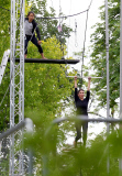 FAMEFLYNET - Exclusive: Sadie Frost Takes To The Flying Trapeze