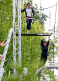 FAMEFLYNET - Exclusive: Sadie Frost Takes To The Flying Trapeze