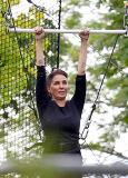 FAMEFLYNET - Exclusive: Sadie Frost Takes To The Flying Trapeze