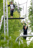 FAMEFLYNET - Exclusive: Sadie Frost Takes To The Flying Trapeze