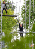 FAMEFLYNET - Exclusive: Sadie Frost Takes To The Flying Trapeze