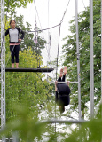 FAMEFLYNET - Exclusive: Sadie Frost Takes To The Flying Trapeze
