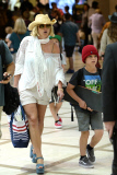 Britney Spears humbled by strict airport security at LAX **NO UK**