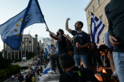 Pro Europe demonstration at Syntagma Square, Athens, Greece - 18 Jun 2015