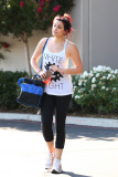 *EXCLUSIVE* Paris Jackson gets 'White and Light' after a workout 