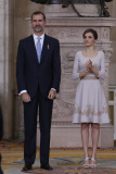 FAMEFLYNET - King Felipe And Queen Letizia Attend The Order Of The Civil Merit Ceremony