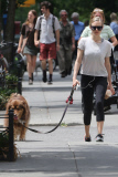 Amanda Seyfried returns from taking Finn for a Day at the Park