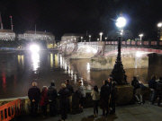 FAMEFLYNET - GV: James Bond Filming On Location At Vauxhall Bridge